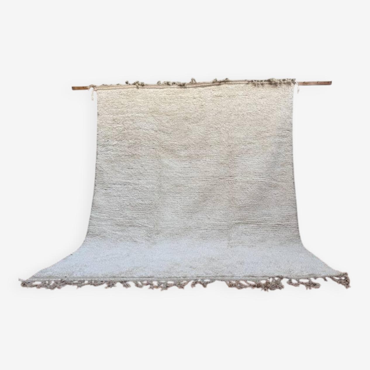 Ręcznie tkany dywan 200x300 cm, wełna, biały, Maroko - 199252