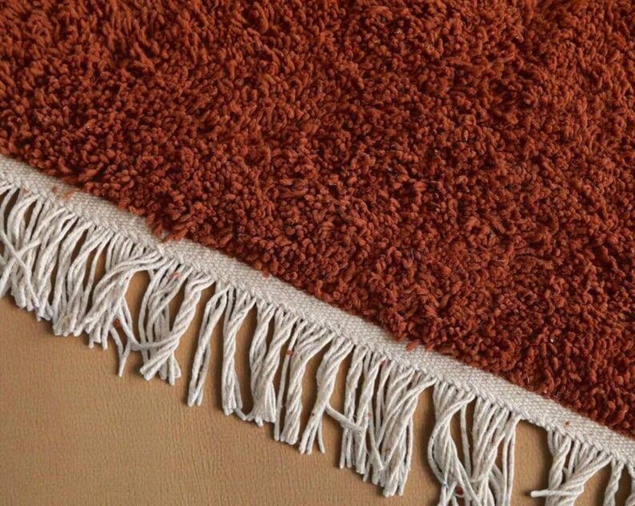 Ręcznie tkany dywan 200x300 cm, wełna, brązowy, Maroko - 199251