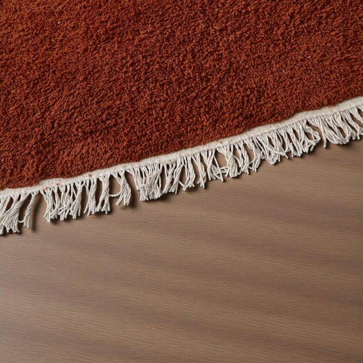 Ręcznie tkany dywan 200x300 cm, wełna, brązowy, Maroko - 199249
