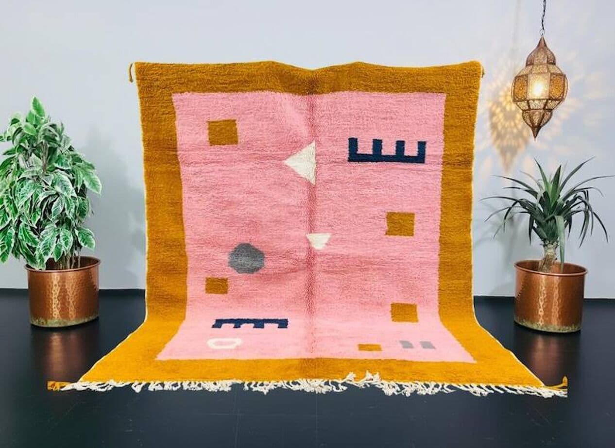 Ręcznie tkany dywan 200x300 cm, wełna, wielokolorowy, Maroko - 199240