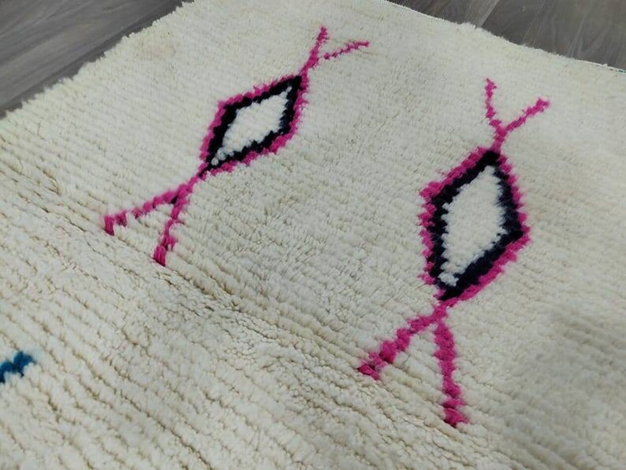 Ręcznie tkany dywan 250x150 cm, wełna, wielokolorowy, Maroko - 199237