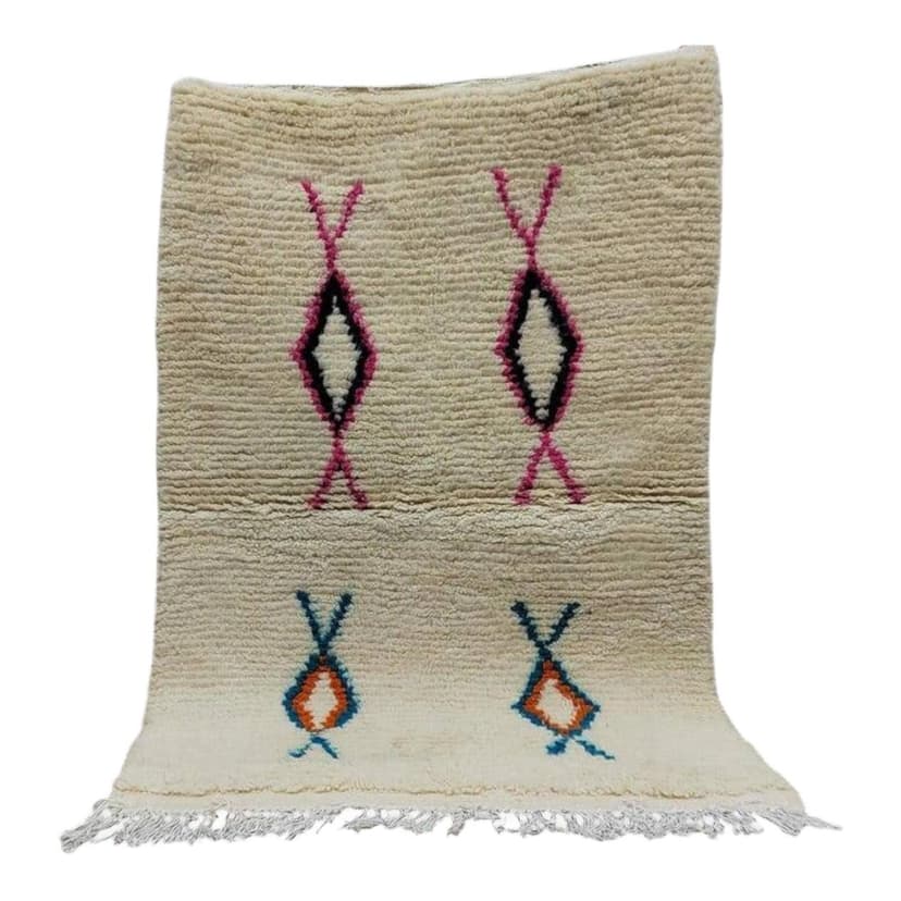 Ręcznie tkany dywan 250x150 cm, wełna, wielokolorowy, Maroko