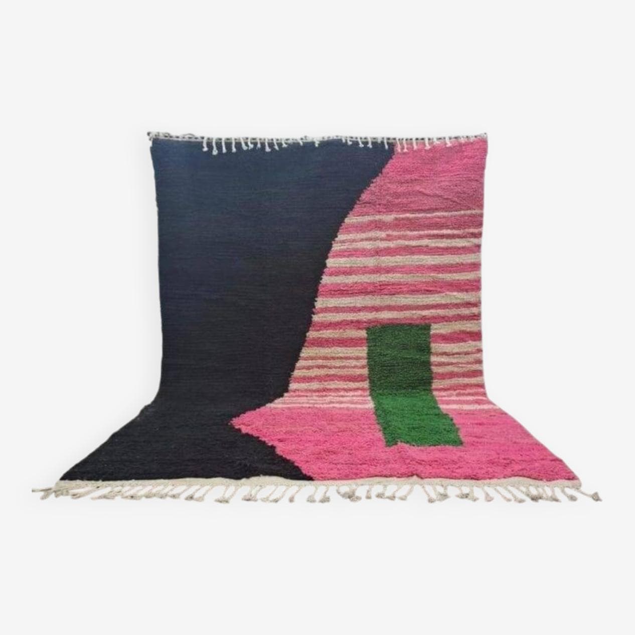 Ręcznie tkany dywan 200x300 cm, wełna, multikolor, Maroko - 199225