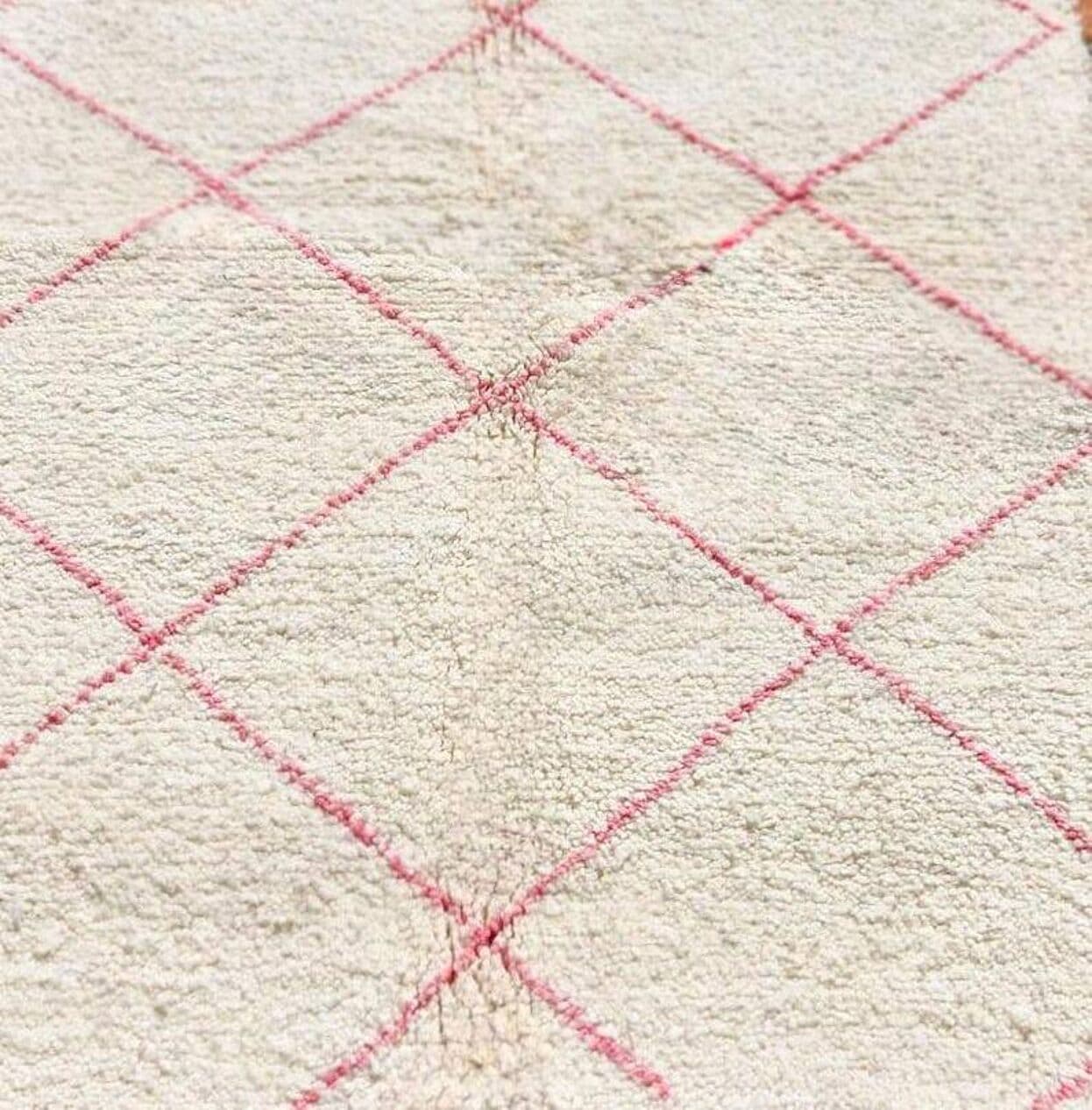 Ręcznie tkany dywan 250x150 cm, wełna, kość słoniowa, Maroko - 199219