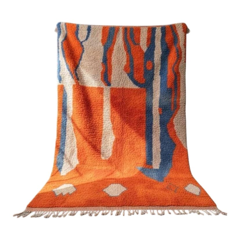 Ręcznie tkany dywan 200x300 cm, wełna, multikolor, Maroko