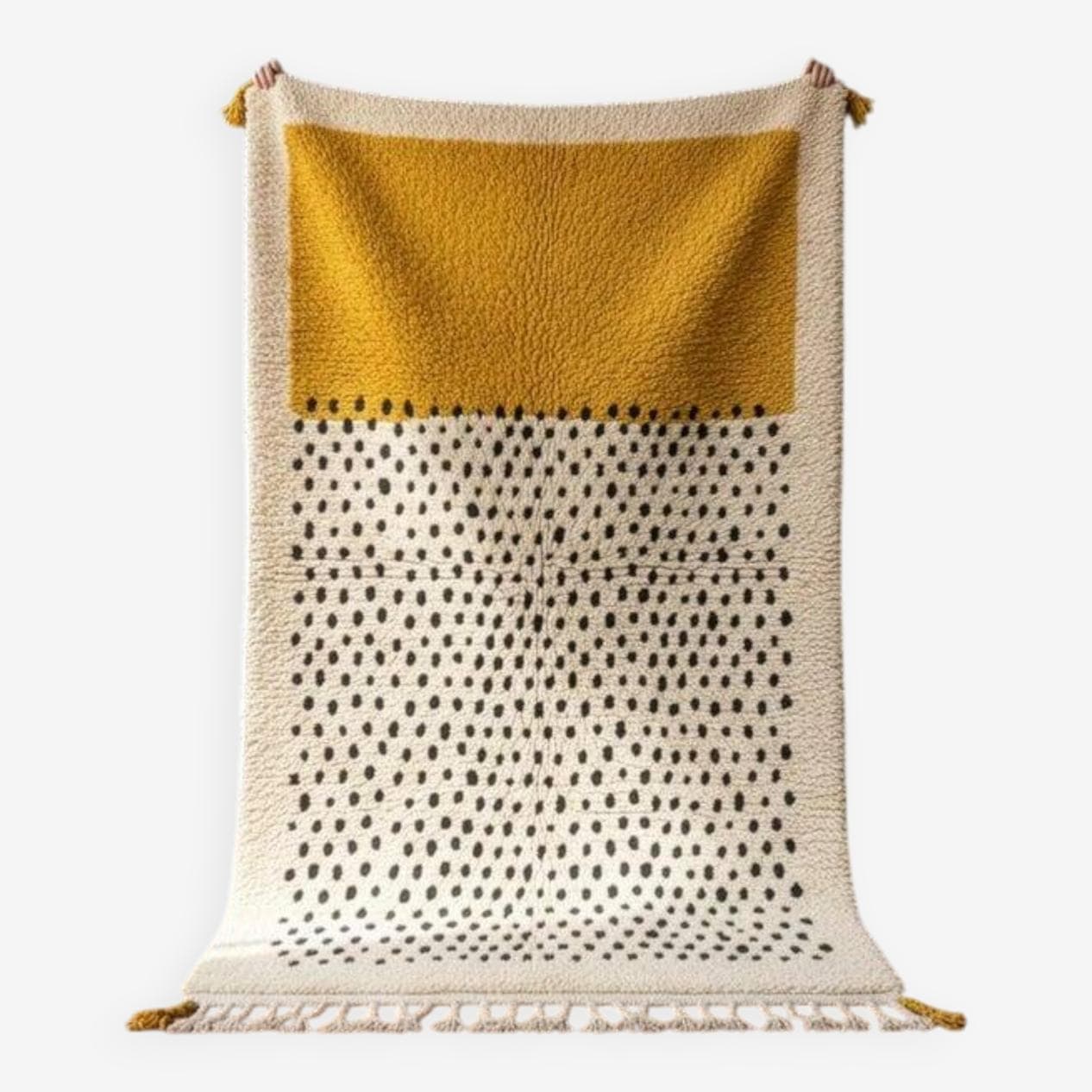 Ręcznie tkany dywan 250x150 cm, wełna, multikolor, Maroko - 199205