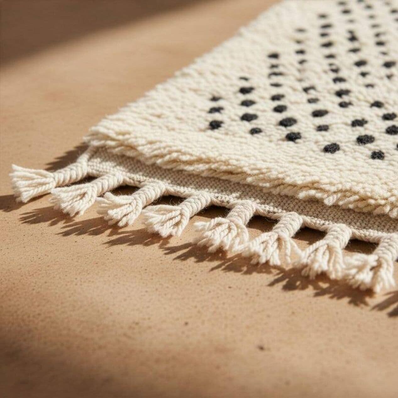 Ręcznie tkany dywan 250x150 cm, wełna, multikolor, Maroko - 199209