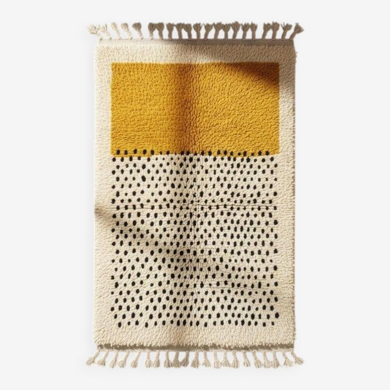 Ręcznie tkany dywan 250x150 cm, wełna, multikolor, Maroko - 199204