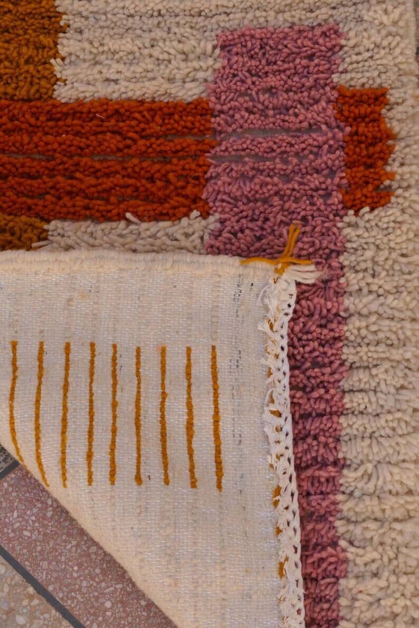 Ręcznie tkany dywan 300x90 cm, wełna, multikolor, Maroko - 199170