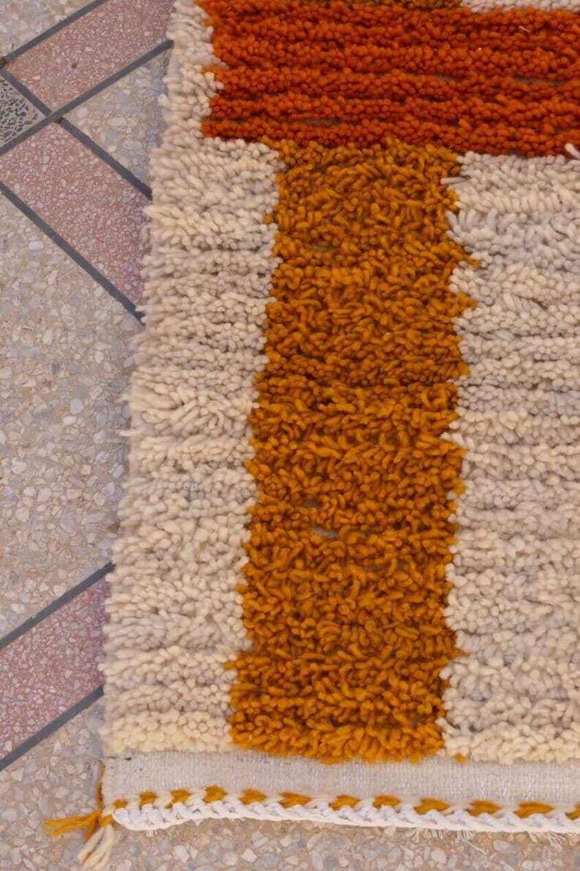 Ręcznie tkany dywan 300x90 cm, wełna, multikolor, Maroko - 199168