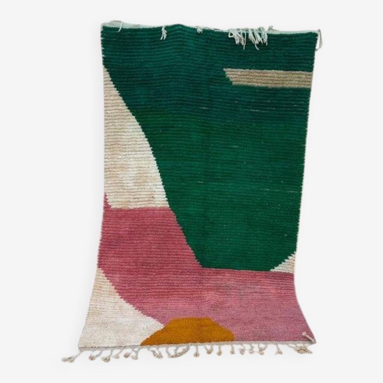 Ręcznie tkany dywan 250x150 cm, wełna, multikolor, Maroko - 199150