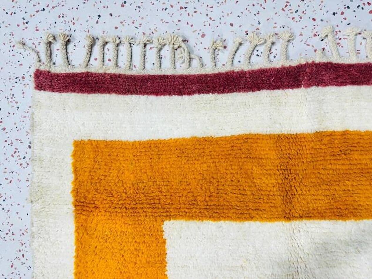 Ręcznie tkany dywan 250x150 cm, wełna, multikolor, Maroko - 199127