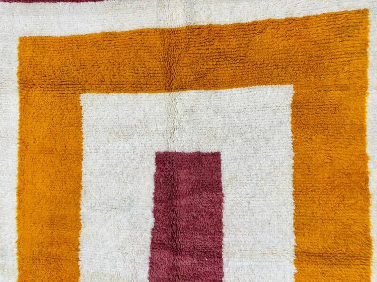 Ręcznie tkany dywan 250x150 cm, wełna, multikolor, Maroko - 199126