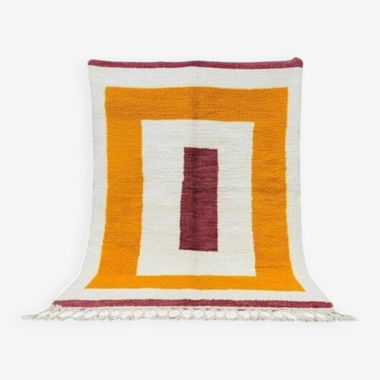 Ręcznie tkany dywan 250x150 cm, wełna, multikolor, Maroko - 199122