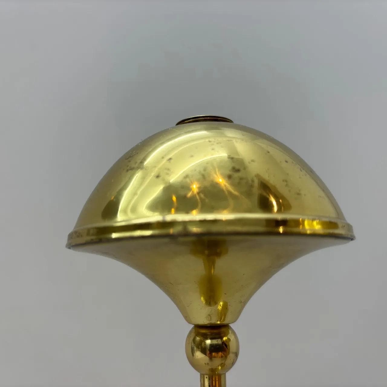 Para lamp oliwnych, złocony mosiądz, Dania, lata 70. - 14015