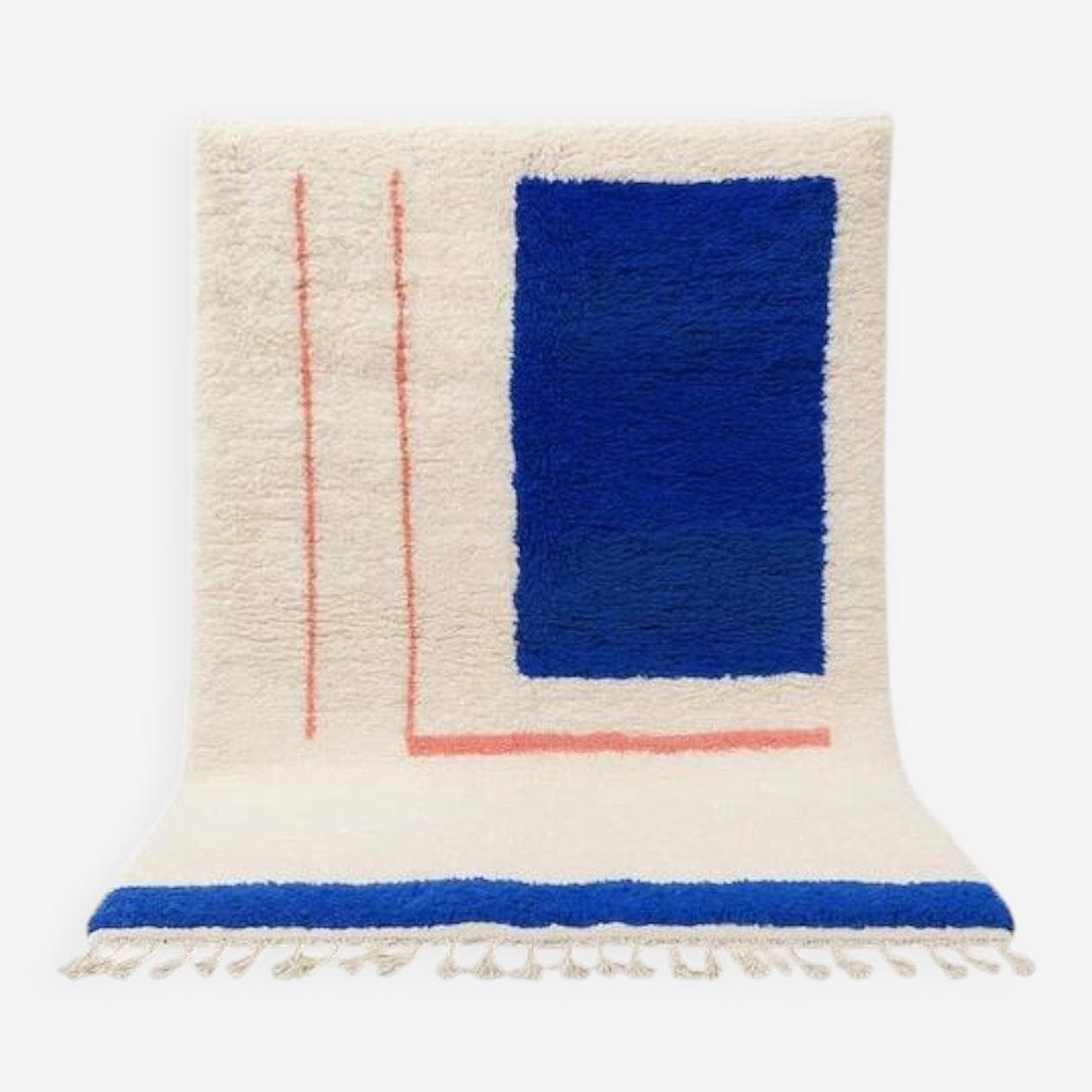 Ręcznie tkany dywan 250x150 cm, wełna, multikolor, Maroko - 199041