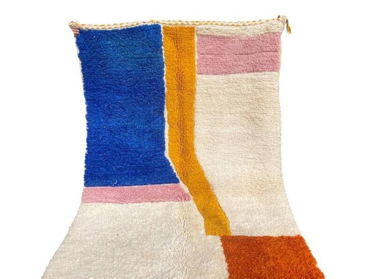 Ręcznie tkany dywan 250x150 cm, wełna, multikolor, Maroko - 199024