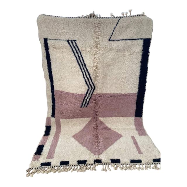 Ręcznie tkany dywan 250x150 cm, wełna, multikolor, Maroko - WYMIARY