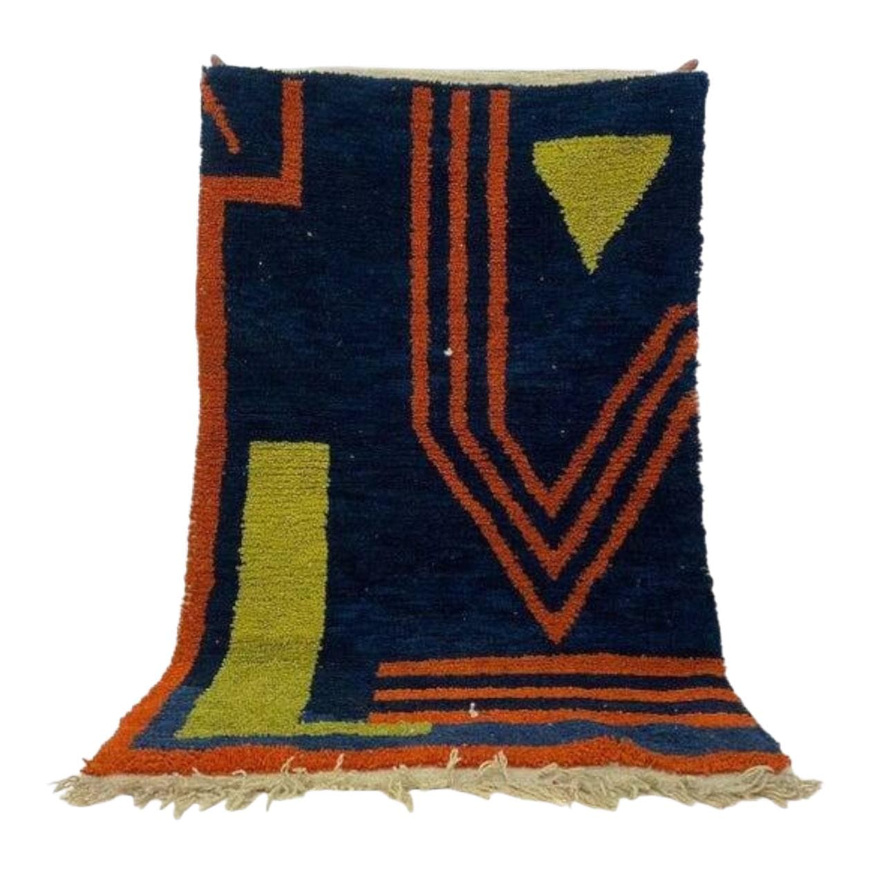 Handwoven rug 200x300 cm, wool, multicolour, Morocco