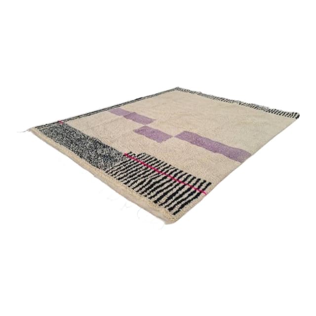 Ręcznie tkany dywan 250x150 cm, wełna, multikolor, Maroko - WYMIARY