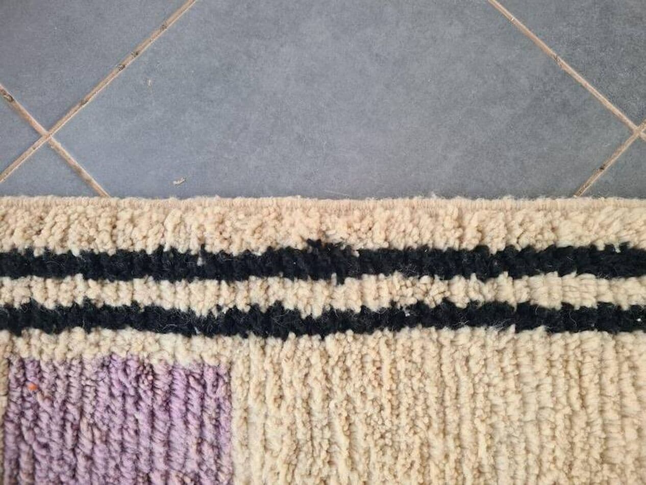 Ręcznie tkany dywan 250x150 cm, wełna, multikolor, Maroko - 198985