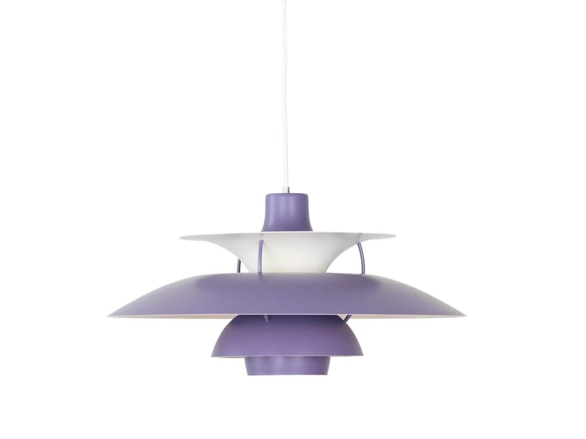 Violet Aluminum PH 5 Pendant Lamp, by P. Henningsen for Louis Poulsen, Denmark, 1960s