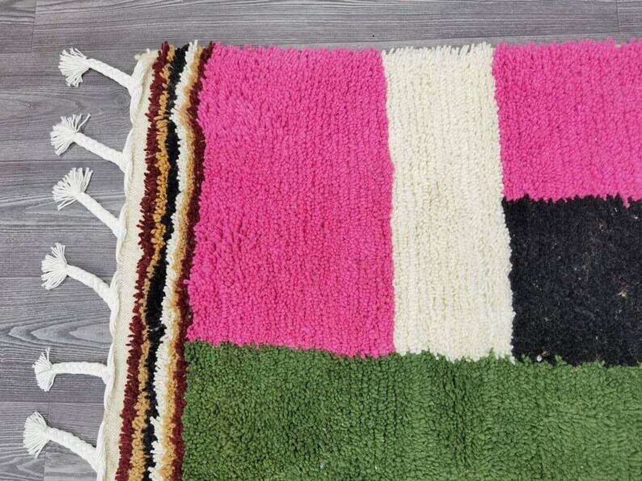 Ręcznie tkany dywan 240x160 cm, wełna, wielokolorowy, Maroko - 198832