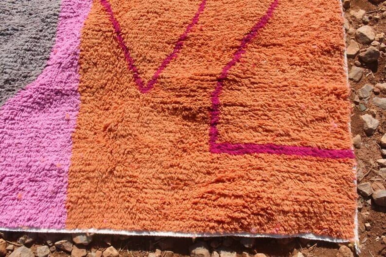 Ręcznie tkany dywan 200x300 cm, wełna, multikolor, Maroko - 198765