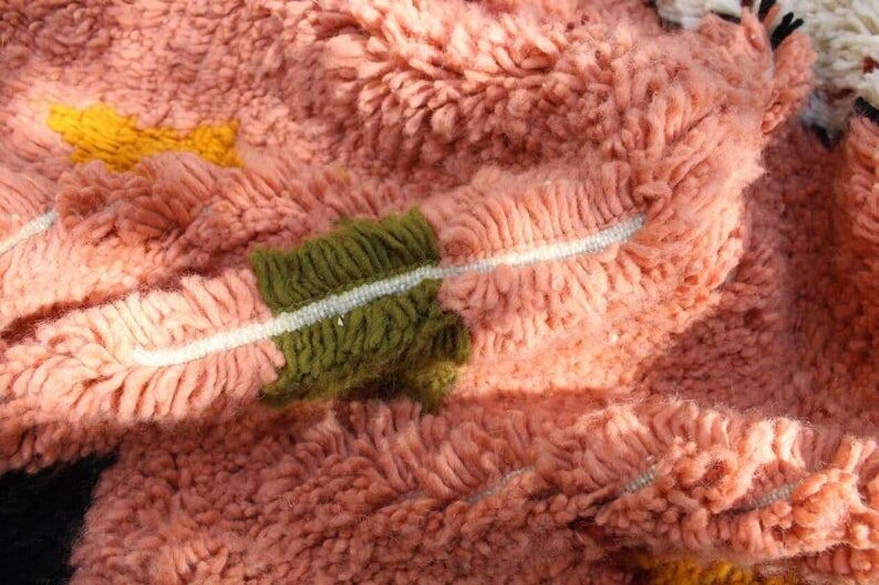 Ręcznie tkany dywan 250x150 cm, wełna, multikolor, Maroko - 198759