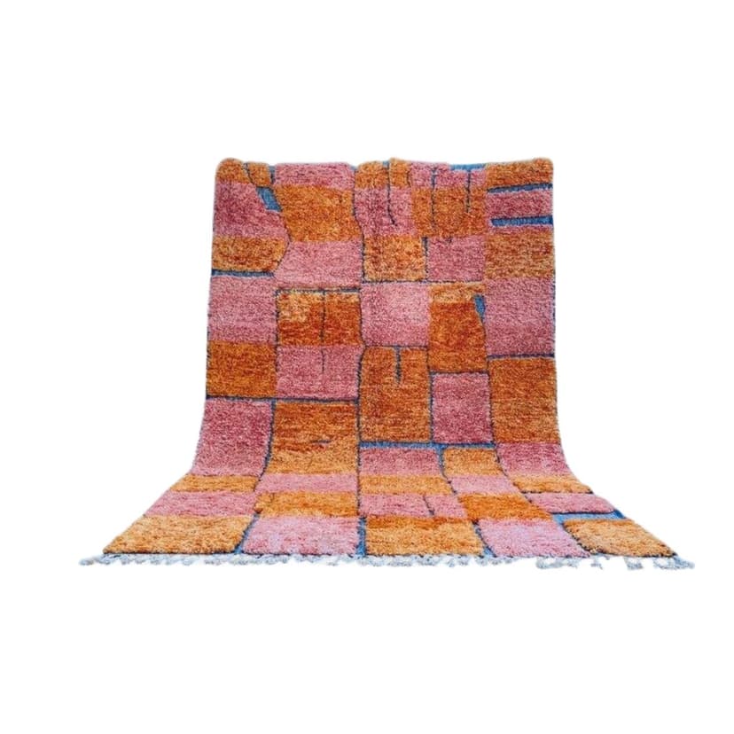 Ręcznie tkany dywan 200x300 cm, wełna, multikolor, Maroko