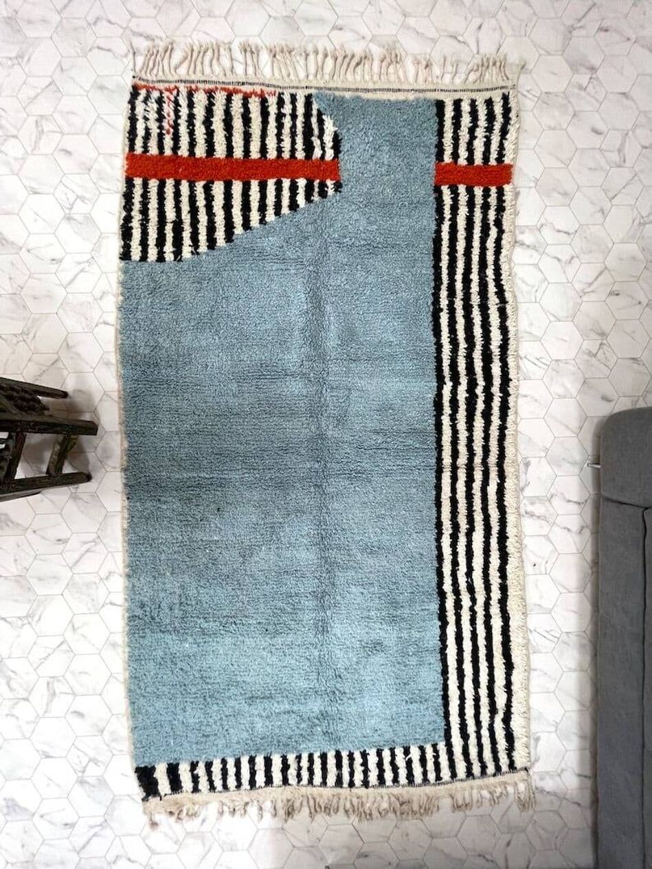 Ręcznie tkany dywan 200x300 cm, wełna, wielokolorowy, Maroko - 198712