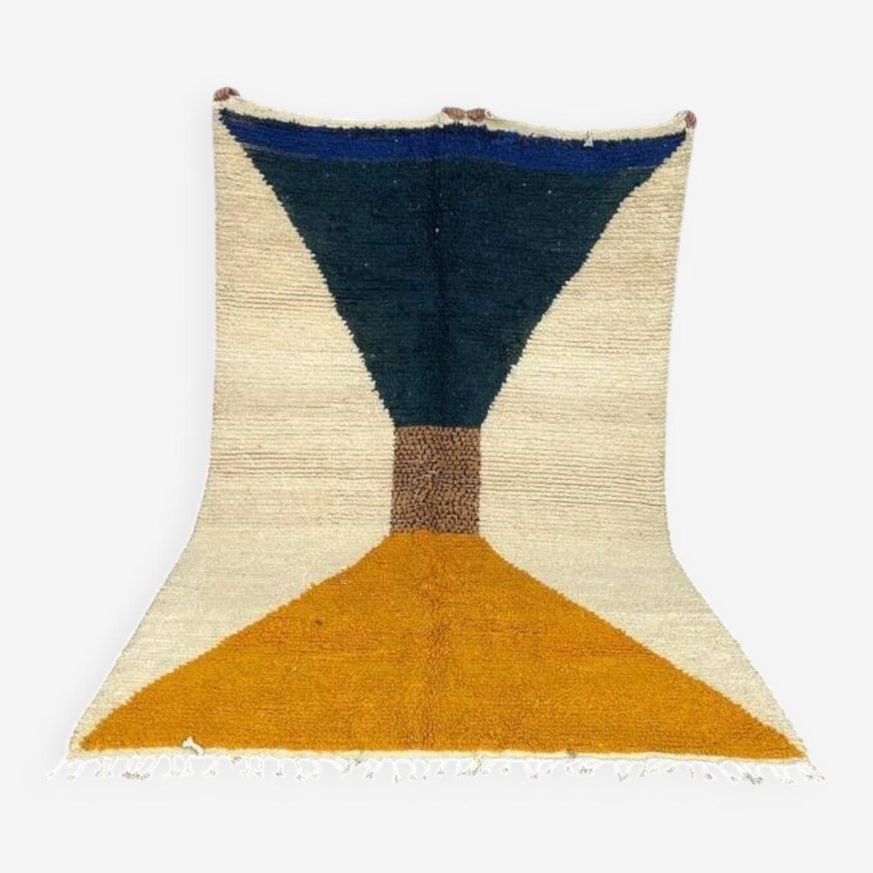 Ręcznie tkany dywan 240x160 cm, wełna, multikolor, Maroko - 198706