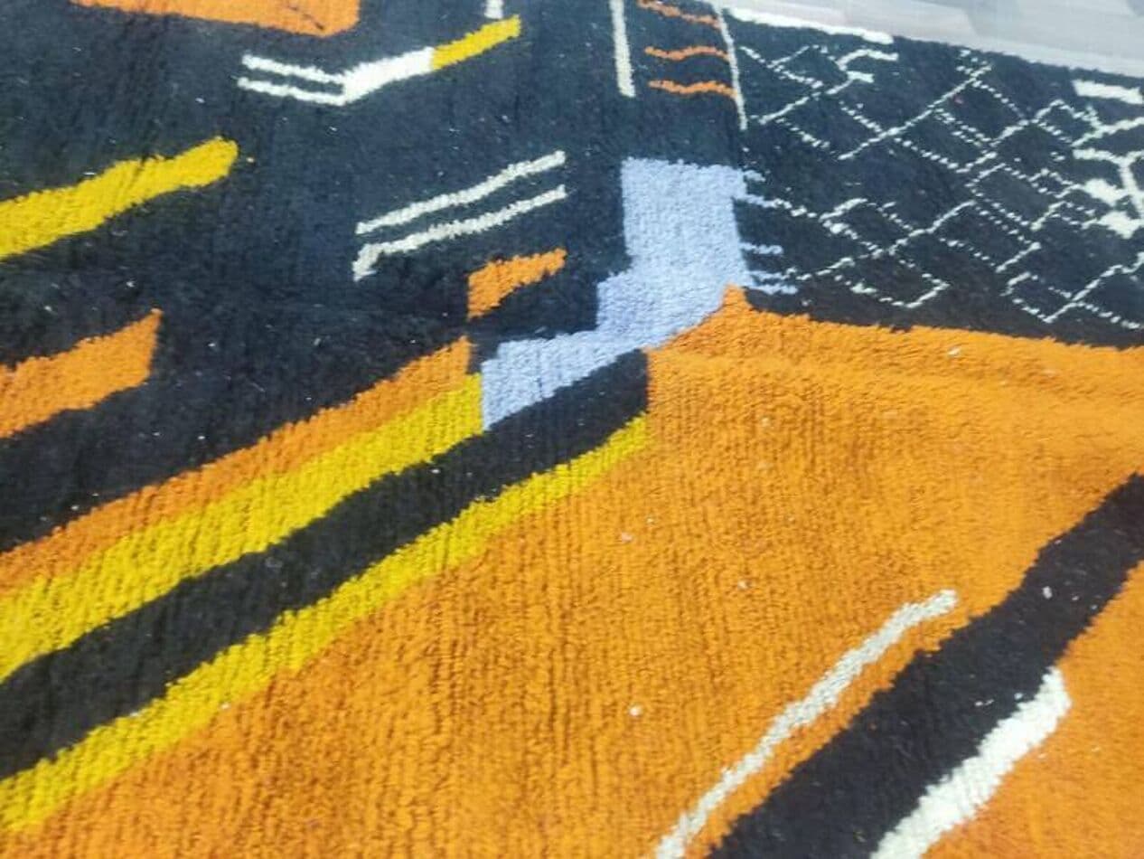 Ręcznie tkany dywan 250x150 cm, wełna, multikolor, Maroko - 200456