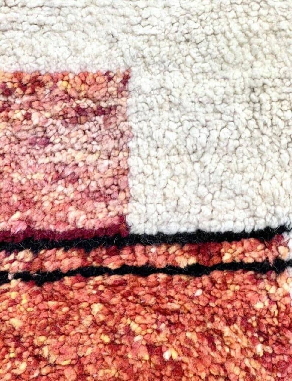 Ręcznie tkany dywan 250x150 cm, wełna, multikolor, Maroko - 200432