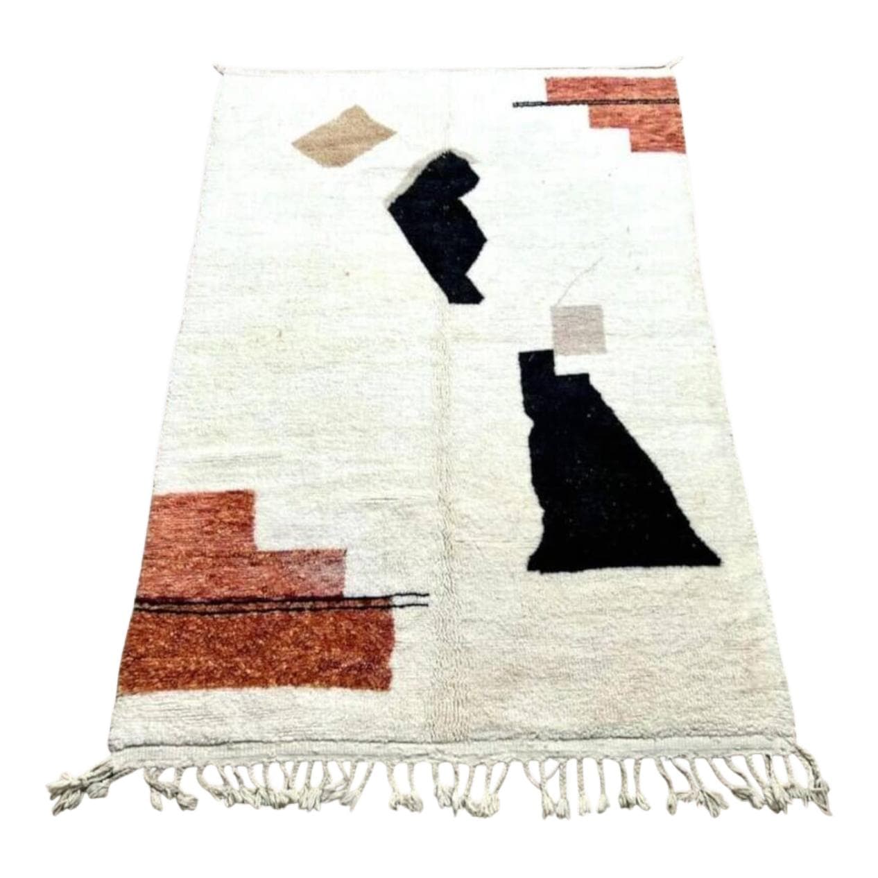 Ręcznie tkany dywan 250x150 cm, wełna, multikolor, Maroko