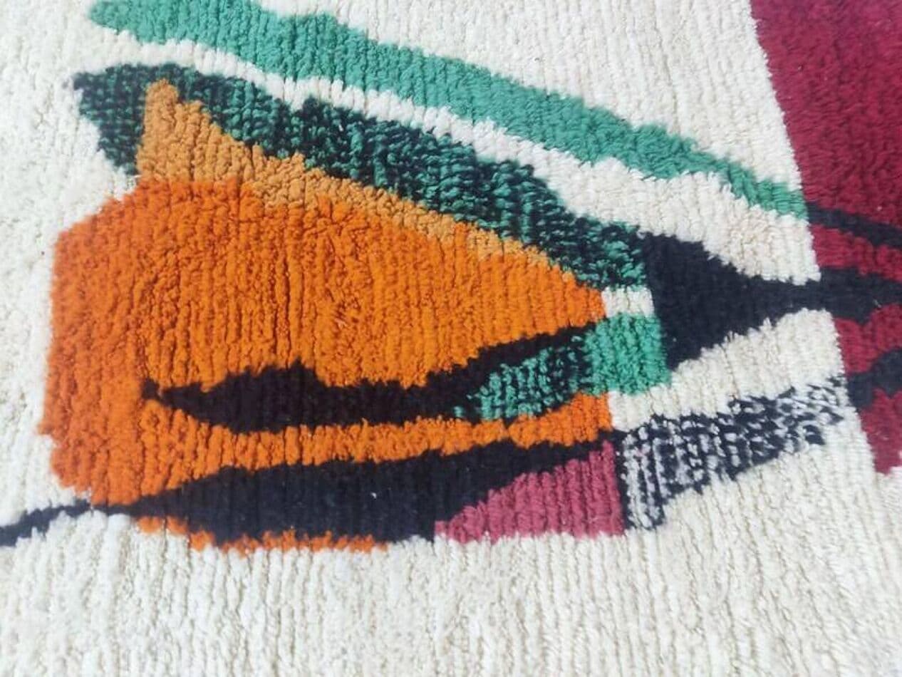 Ręcznie tkany dywan 270x170 cm, wełna, multikolor, Maroko - 200429