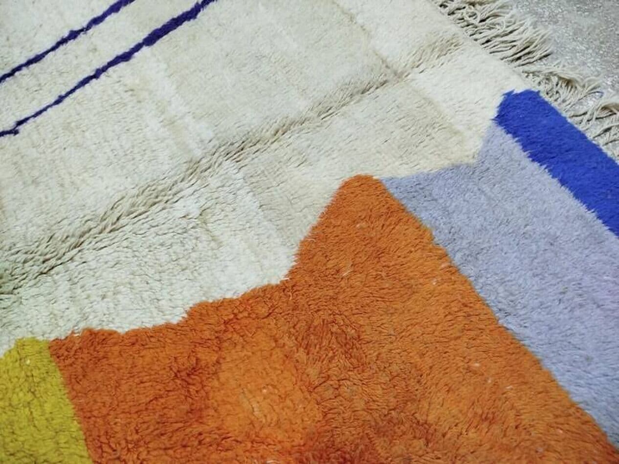 Ręcznie tkany dywan 250x150 cm, wełna, wielokolorowy, Maroko - 201027