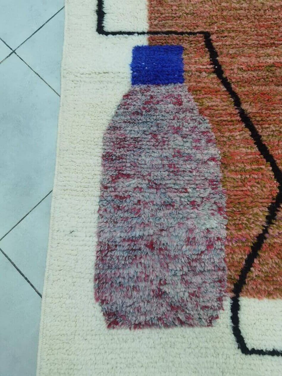 Ręcznie tkany dywan 200x300 cm, wełna, multikolor, Maroko - 201019