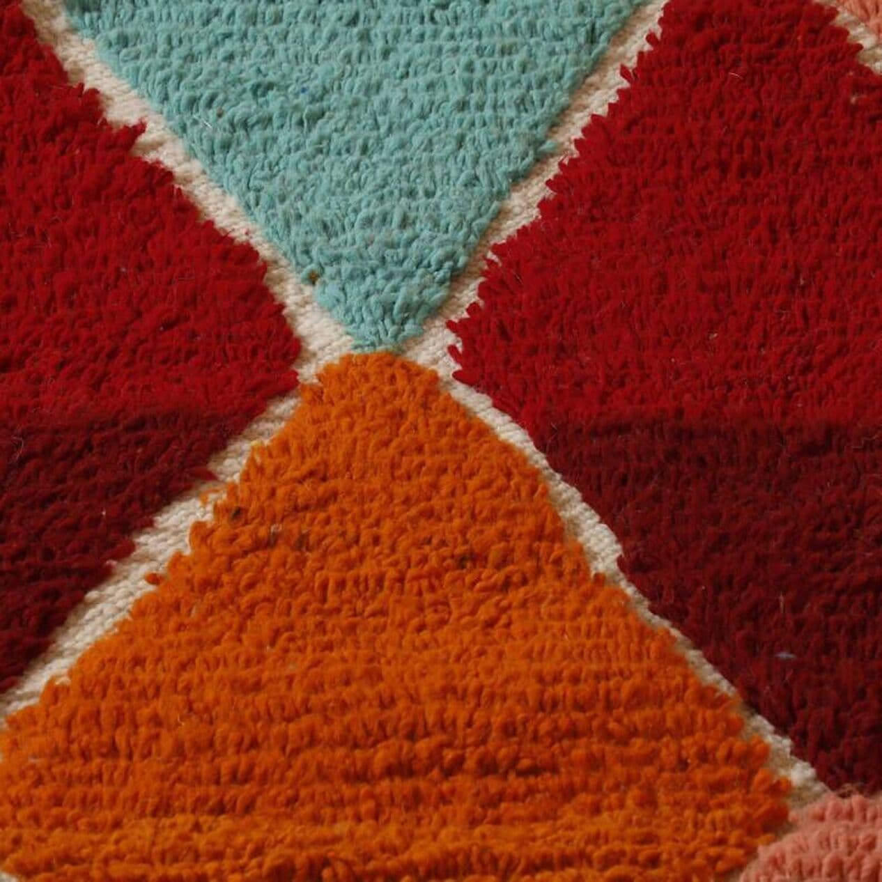 Handwoven rug 250x150 cm, wool, multicolor, Morocco - 200970