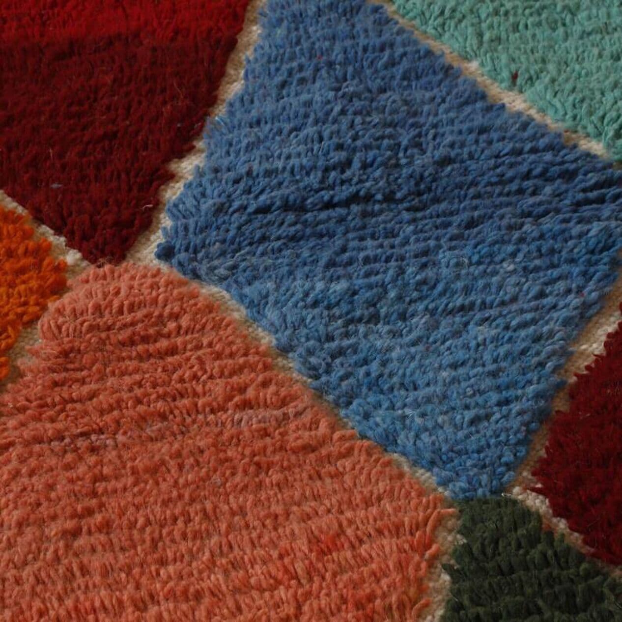 Handwoven rug 250x150 cm, wool, multicolor, Morocco - 200971