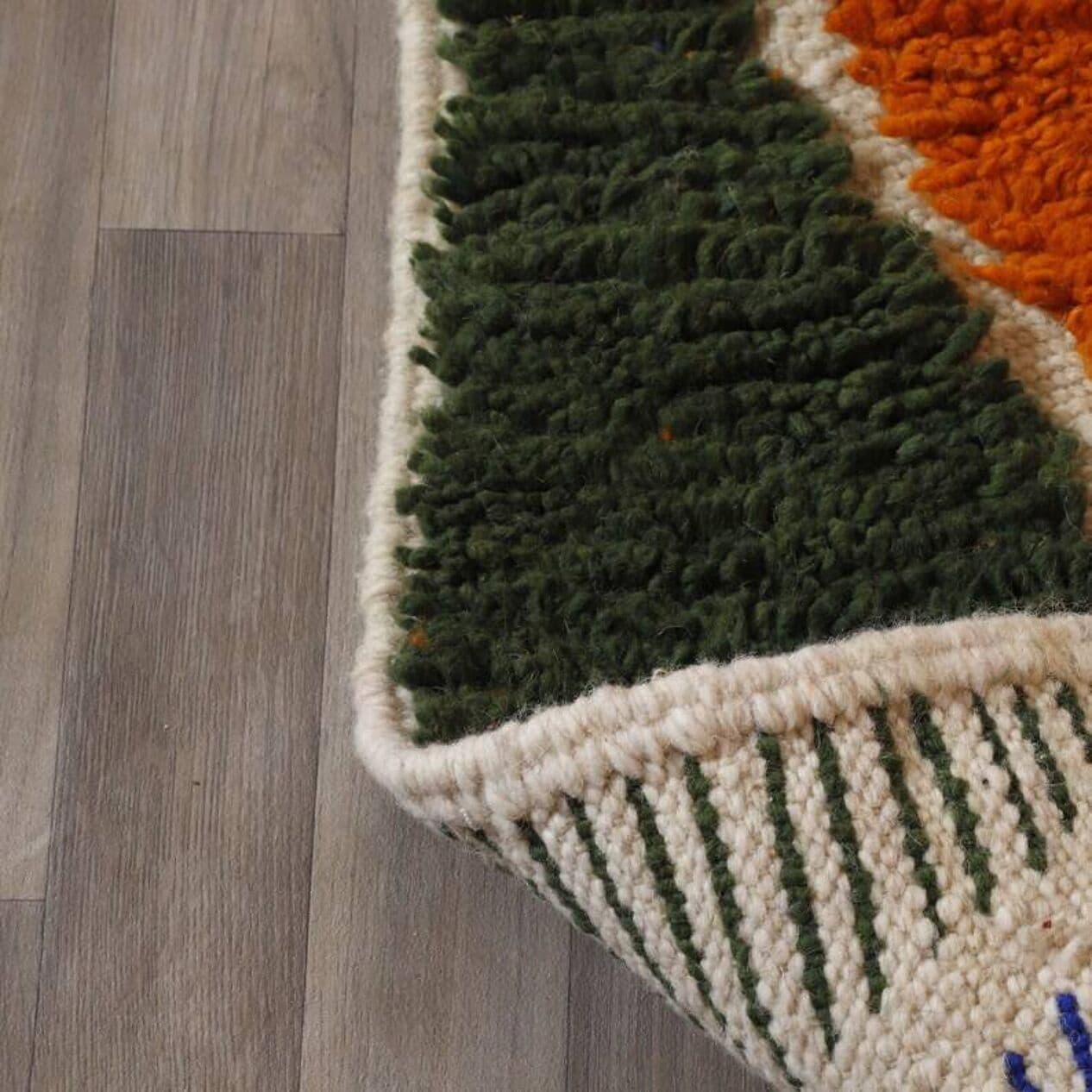 Handwoven rug 250x150 cm, wool, multicolor, Morocco - 200972