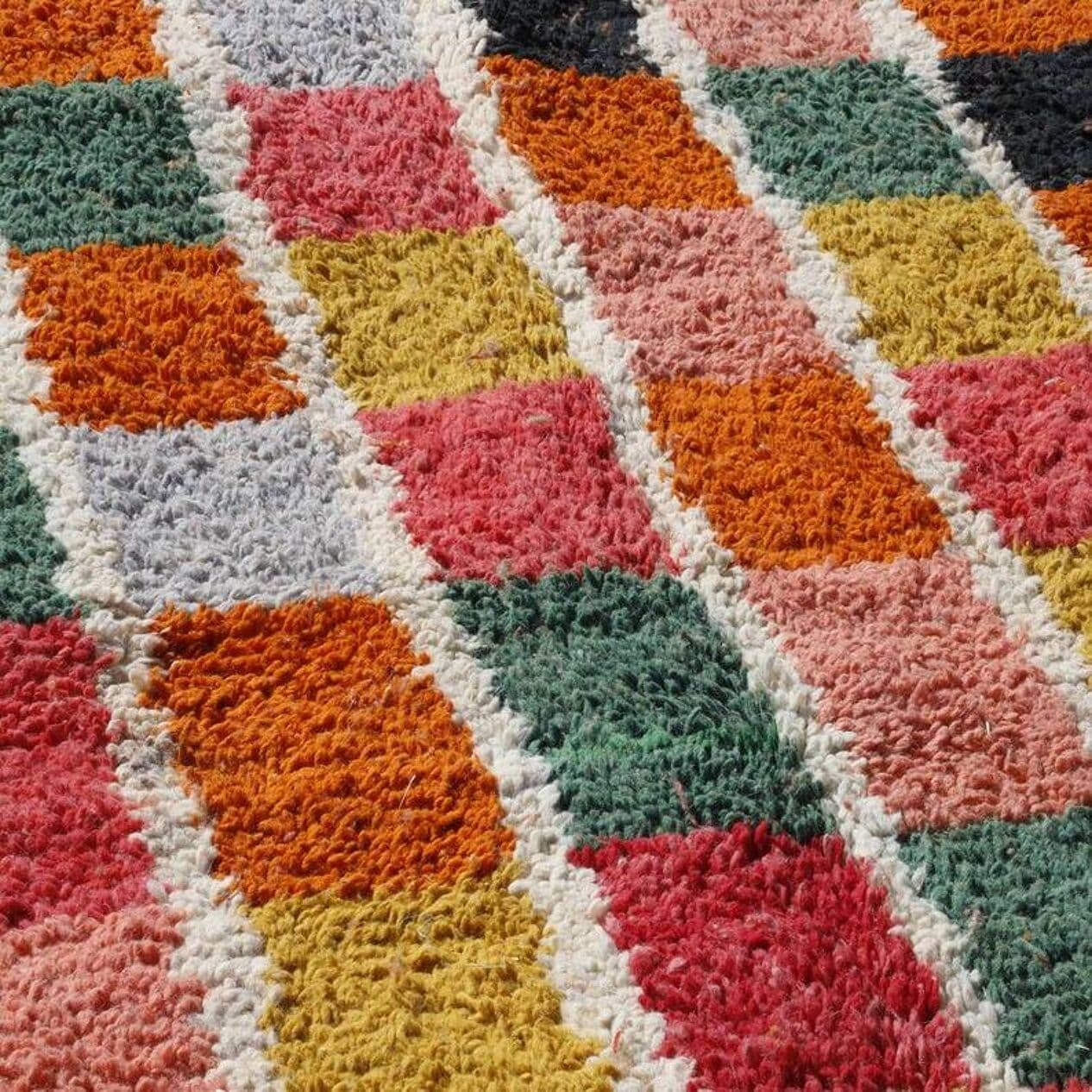 Handwoven rug 250x150 cm, wool, multicolor, Morocco - 200918