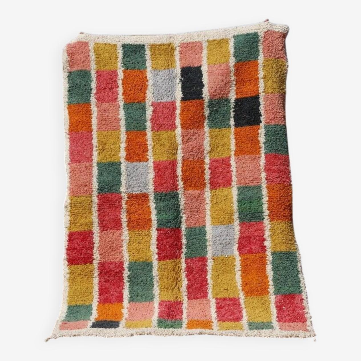 Handwoven rug 250x150 cm, wool, multicolor, Morocco - 200912
