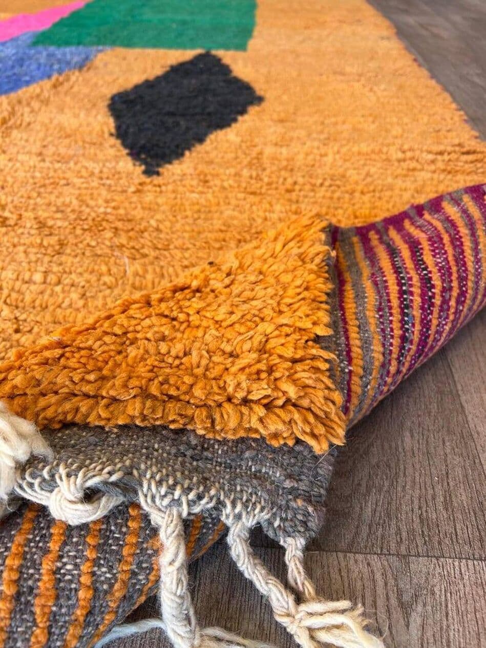 Ręcznie tkany dywan 200x300 cm, wełna, wielokolorowy, Maroko - 200908