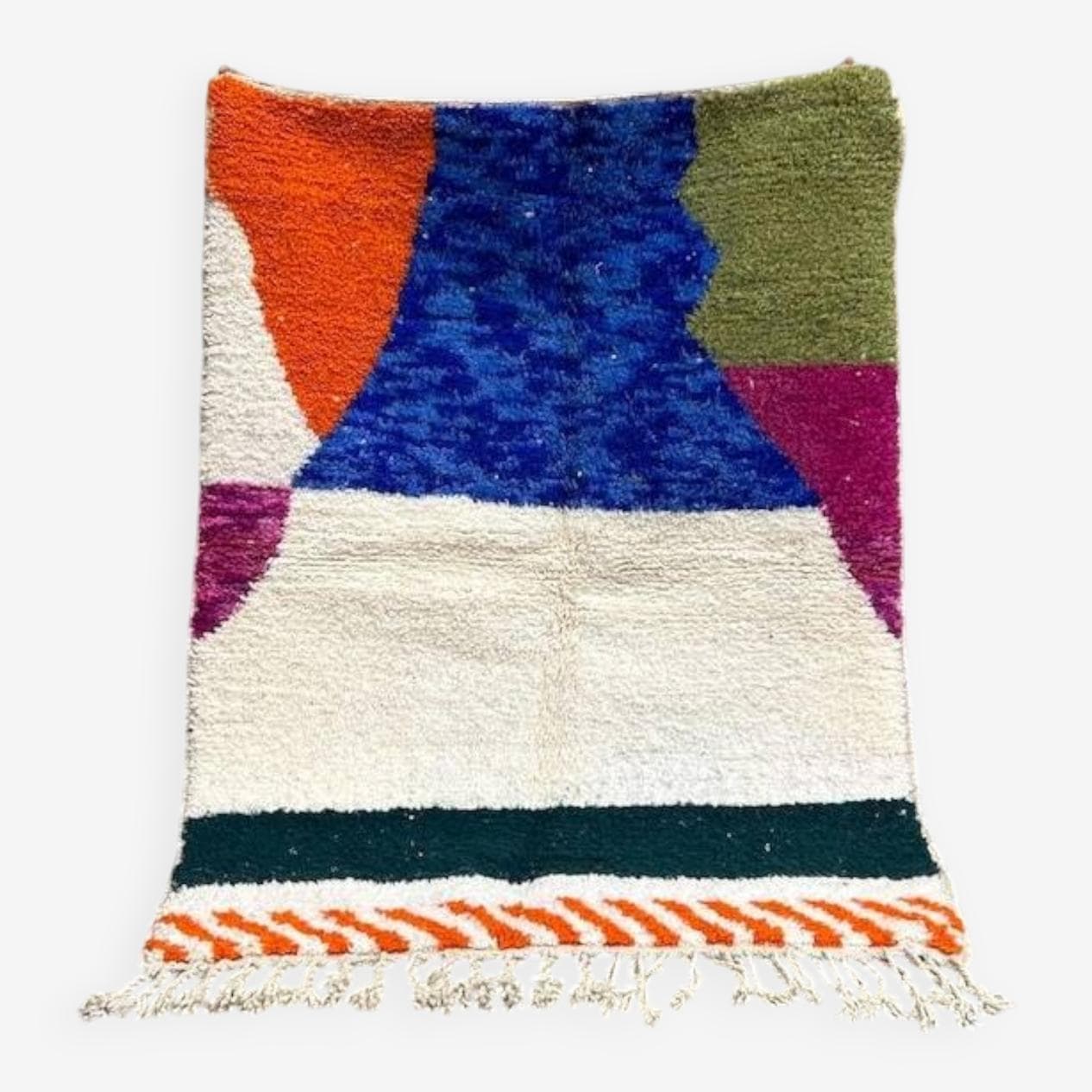 Ręcznie tkany dywan 200x300 cm, wełna, multikolor, Maroko - 200831