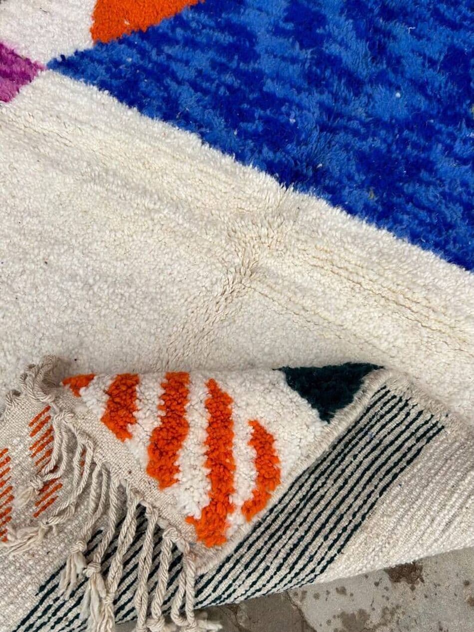 Ręcznie tkany dywan 200x300 cm, wełna, multikolor, Maroko - 200837