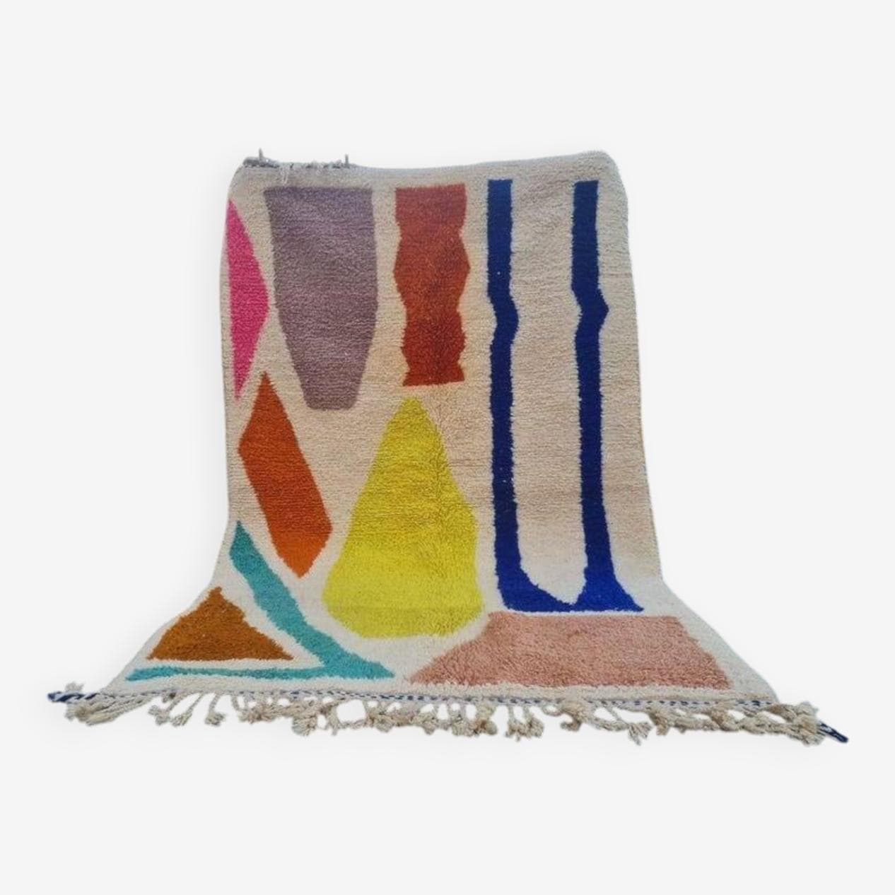 Ręcznie tkany dywan 300x200 cm, wełna, multikolor, Maroko - 200824