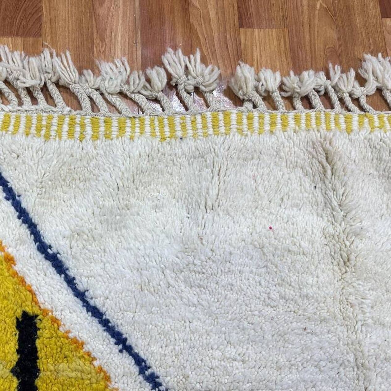 Ręcznie tkany dywan 250x150 cm, wełna, multikolor, Maroko - 200815