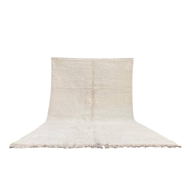 Ręcznie tkany dywan 250x150 cm, wełna, biały, Maroko - WYMIARY