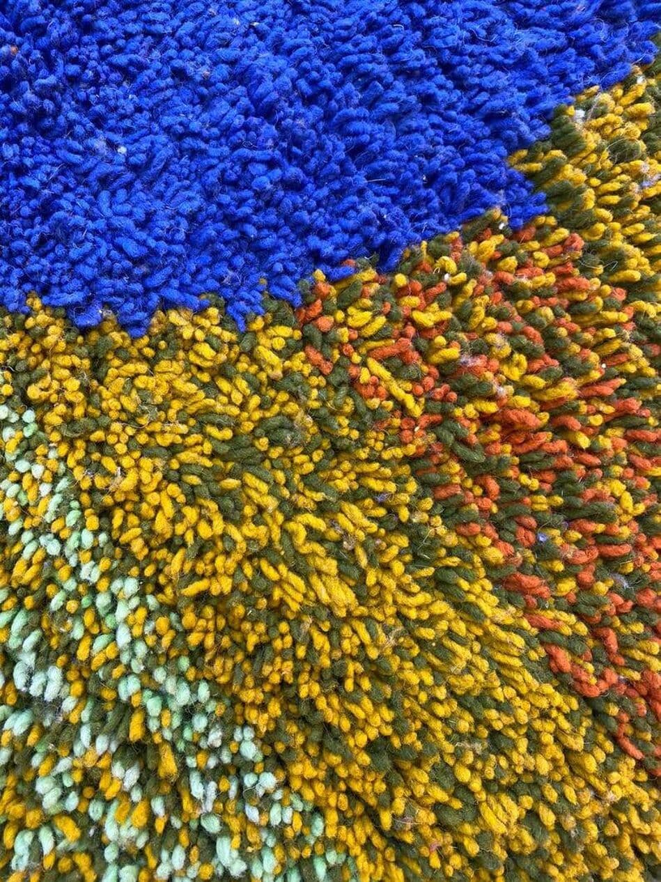 Ręcznie tkany dywan 250x150 cm, wełna, multikolor, Maroko - 200751